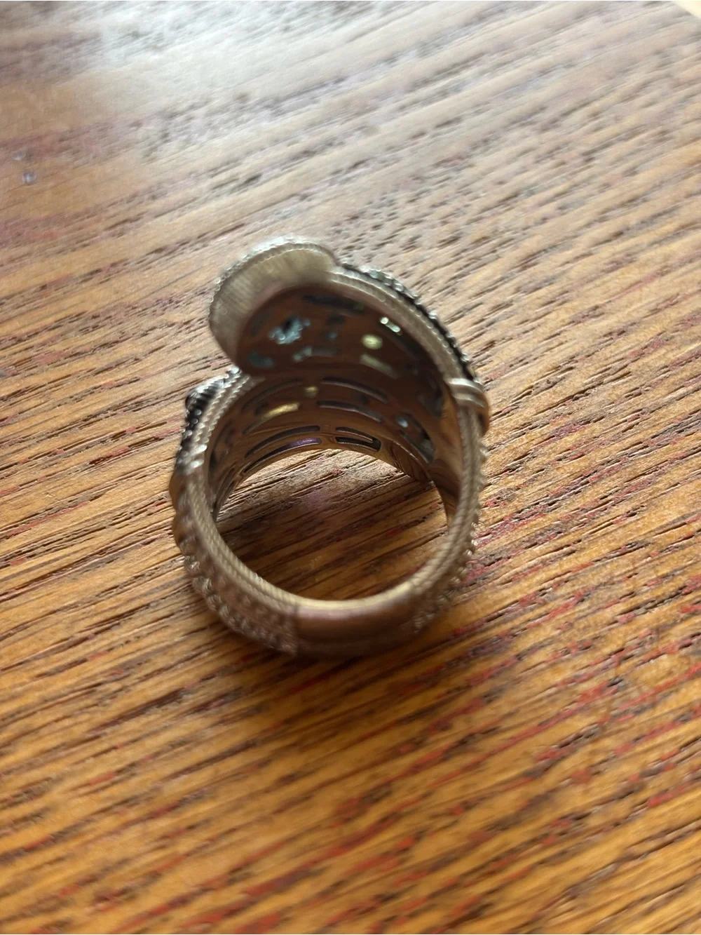 Judith Ripka Multi-Stone Snake  Ring with semi precious stone